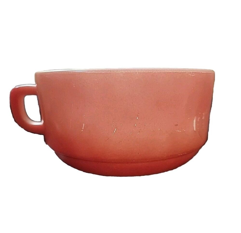Fire King Soup Bowl - Anchor Hocking - Red - Stackable